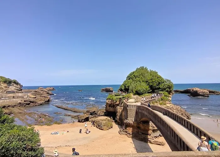 公寓 Le Sahel - Vue Imprenable Sur L'ocean 比亚里茨